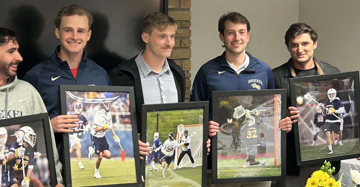 rblument1's tweet image. The ‘keeper had the 2nd highest number of career saves for 🐉🥍 in their CAA tenure thanks mainly to the great defensive play of SSM GQ #17, LSM Charlie #22, D Pat #29, &amp;amp; D Brennan #35. Teamwork makes the Dream work! #MambaOut #DragonsBreathing 🔥 ⁦@tgeldrid⁩