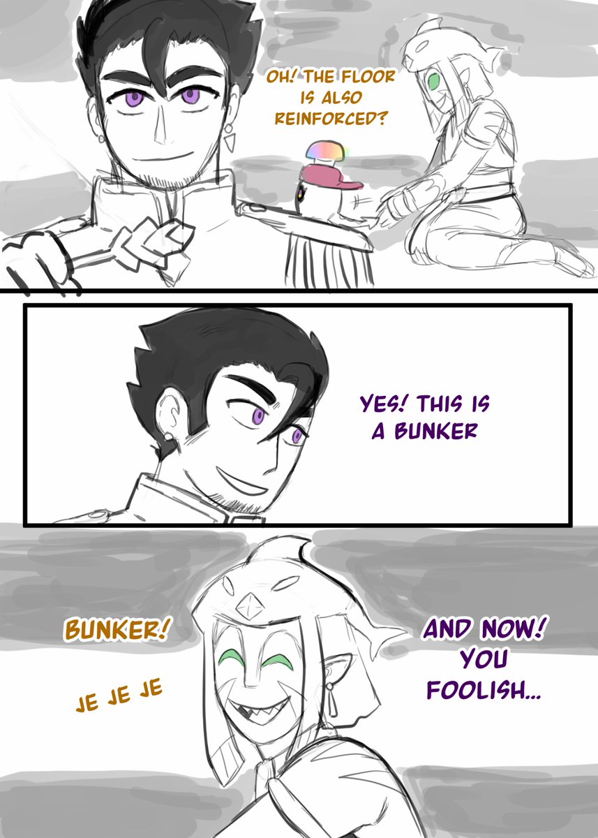 PikafaaART's tweet photo. Lazy comic of that VERY SUS Fooligetta moment when Vege and Foosh where making a Bunker for Leo LOL😂 #fooligetta https://t.co/wCB6K0MrYa