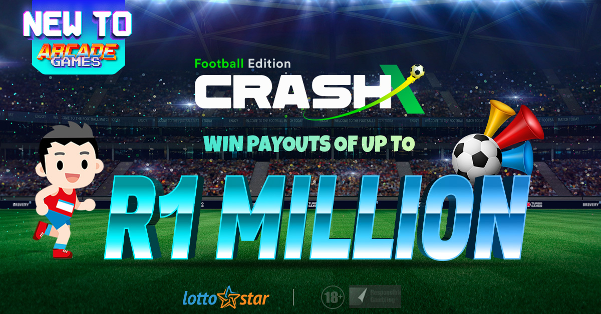 Lotto_Star's tweet photo. Cash out before the ball explodes on Crash X Football Edition for your chance to win R1 Million in payouts. Bet now! ⚽
#LottoStar #CrashX #ArcadeGames #BetNow https://t.co/G08lcgz6xn