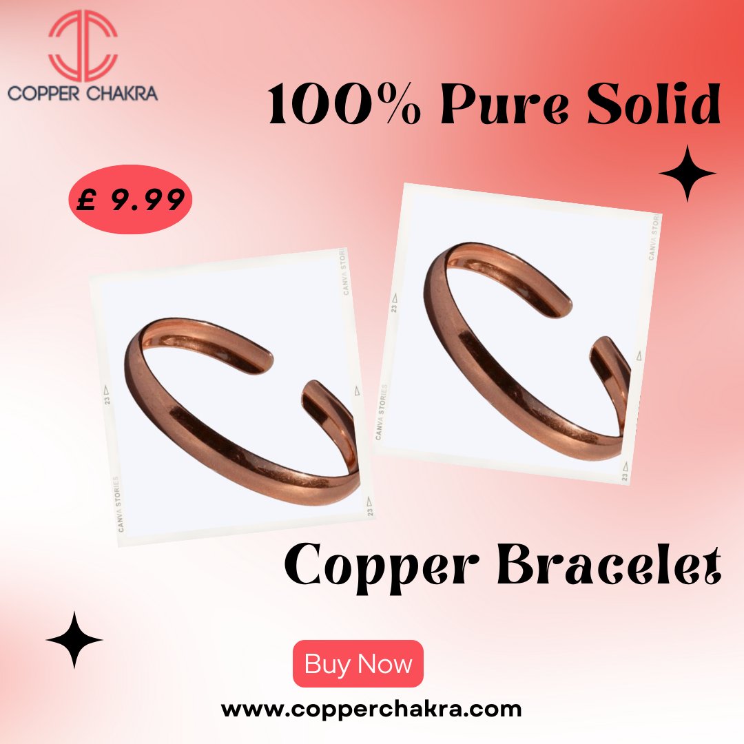 Copper_chakra's tweet image. From our exclusive collection of custom &amp;amp; handmade products, you can find the best pure copper bracelet for you🤩

Order copperchakra.com 👈

#copperware #copper #copperbenefits #copperbracelet #bracelets #braceletcollection #stayhealthyandfit #copperproducts #copperchakra