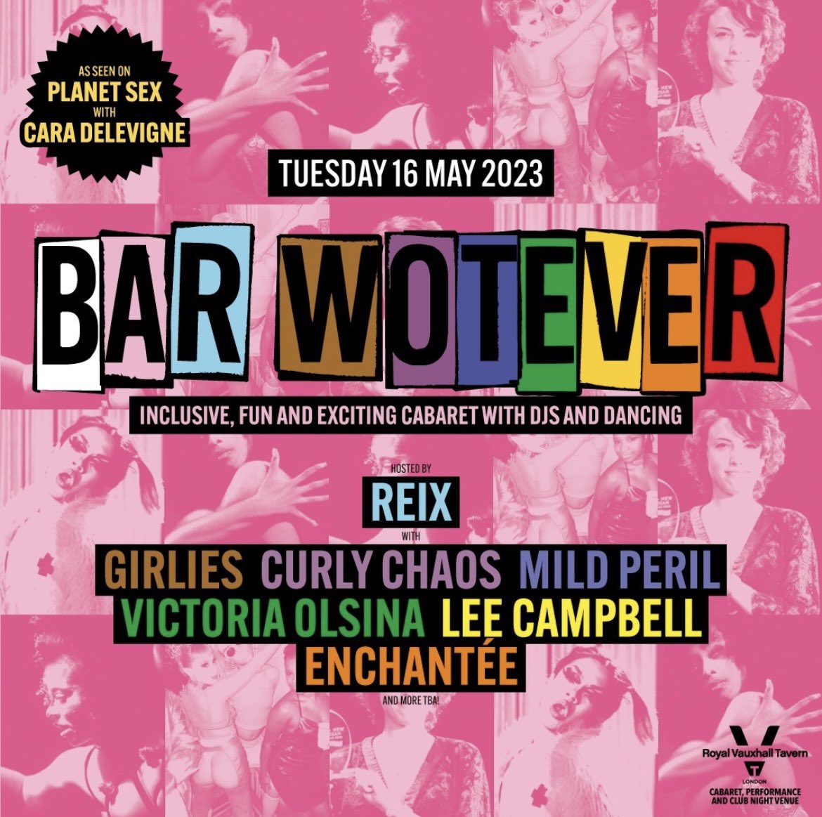 One week to go til 🎀 GIRLIES 🎀 debut our British Girl Band Medley Megamix lip sync act <a href="/BarWot/">Bar Wotever</a> <a href="/thervt/">Royal Vauxhall Tavern</a> on Tues 16th May!! Get your tickets! outsavvy.com/event/14289/ba…