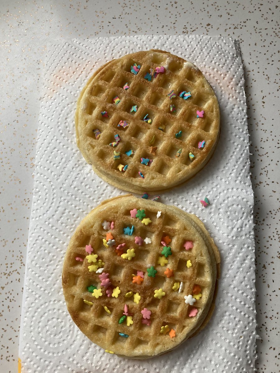 JSnowduck's tweet photo. Have a sprinkles on your waffle kind of day https://t.co/8htOHktcce
