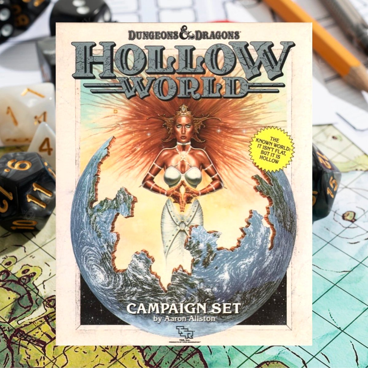 rollspelspappan's tweet photo. I did it. I caved. I just bought a POD version of #TSR's #HollowWorld campaign setting. The idea is to use it as a fantasy setting for my #OpenD6 games.

#ttrpg #ttrpgs #rollspel #DungeonsandDragons #DnD https://t.co/MS6jfZHOeO