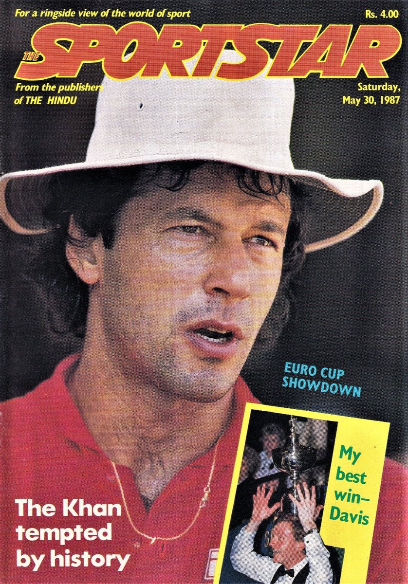 indianhistorypics on Twitter "1987 Imran Khan On Cover of Sportstar