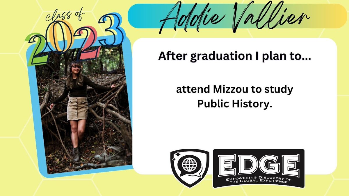 Congratulations, Addie!