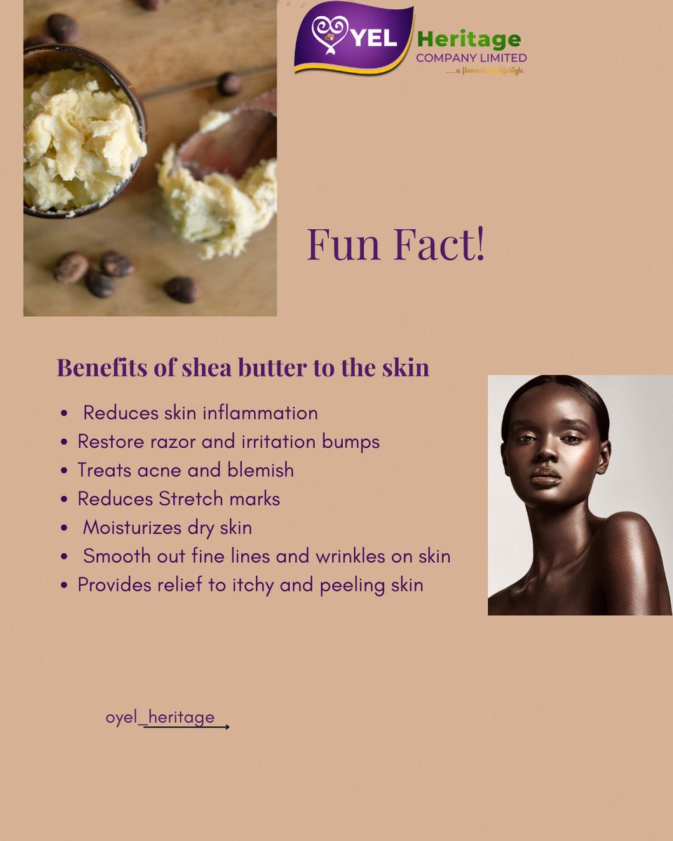 Transform your skin with the power of Shea butter ✨🍯. #skincare #sheabutter #skincareproducts #oyelheritage