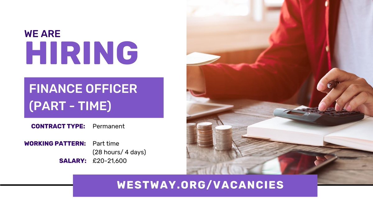 Love working in a supportive and inspiring team? 🤗 Join us at Westway Trust 🤩 We have two vacancies open - Finance Officer and Communications &amp; Events Administrator 🙌 Visit westway.org/vacancies for full job descriptions and to apply today! #jobs #f