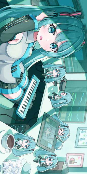 「鍵盤 超ロングヘア」のTwitter画像/イラスト(新着)