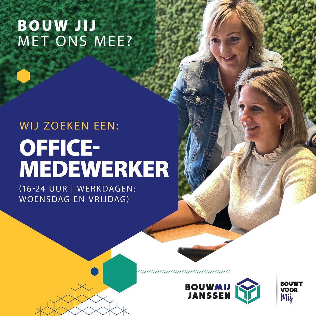 VACATURE 👷🏻‍♀️👷🏻‍♂️| Ben jij die creatieve en klantgerichte teamplayer en wil jij ons team komen versterken? Reageer dan op de vacature! Of tag de geschikte kandidaat.

bouwmij-janssen.nl/vacature/offic… 

#Bouwmijjanssen #Venray #Vacature #Officemedewerker #Teamplayer #Klantgericht