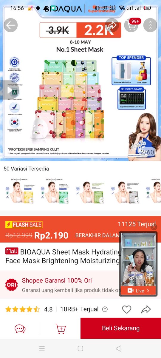 Cek official store bioaqua now!!!

Lumayan... Lagi promo di toko oren 
shope.ee/1LAGiMzGqm

Somethinc #ColdplayIndonesia