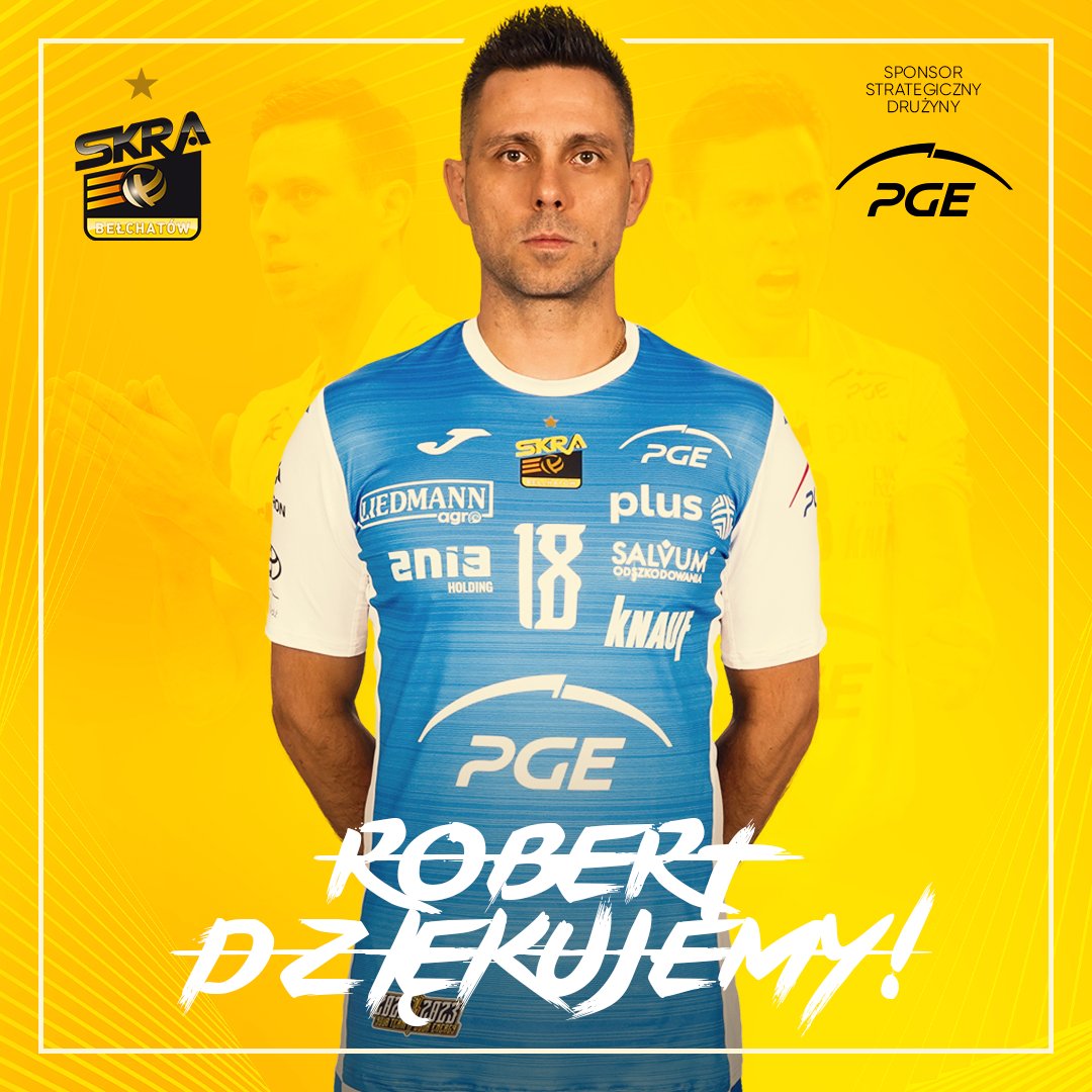 _SkraBelchatow_'s tweet photo. Na siatkarskich parkietach spędził 20 sezonów, a 14 z nich rozegrał w barwach #TeamSkra 💛🖤 Robert Milczarek kończy karierę sportową jako jeden z najbardziej utytułowanych zawodników w historii PGE Skry 🏆

Tygrys, dziękujemy!  

Szczegóły➡️https://t.co/lIOxW3ZvYJ https://t.co/NQLyLu8Ix7