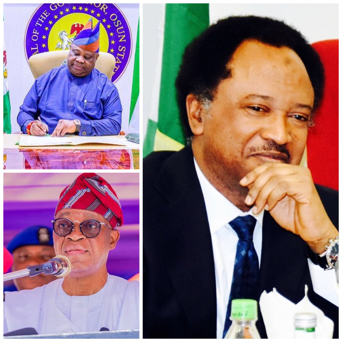 legitngnews's tweet photo. “Whatever is the outcome of the Judgment, I'm with Adeleke. He won the election.” - Sen Shehu Sani

The Supreme Court will be delivering judgement today on the Adeleke and Oyetola Osun state governorship election.

Who are you rooting for, and why?

📸: Senator Shehu Sani (Twitter) / aadeleke_01 / adegboyegaoyetola (Instagram)

#legitng #OsunTribunalUpdate2022 #ademolaadeleke #oyetola #legitnews #Adeleke