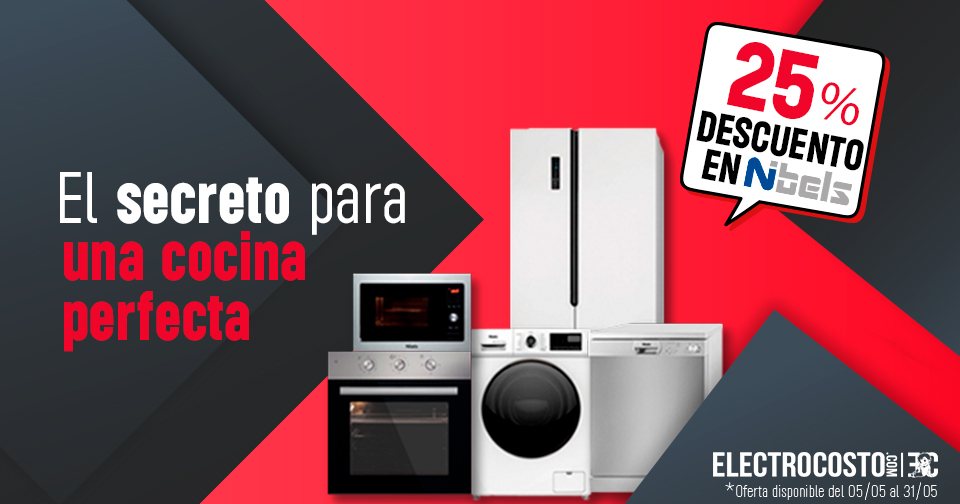 Electrocosto's tweet photo. 🎉¡Renueva tu hogar hoy mismo!  🎉

 ¡Aprovecha esta oferta ahora y equipa tu hogar con lo mejor de Nibels!😍

👏 Disfruta de un 25% de descuento en toda la marca Nibels.
#OfertaEspecial #Descuento #Hogar #Nibels https://t.co/wnMjMbgMsa