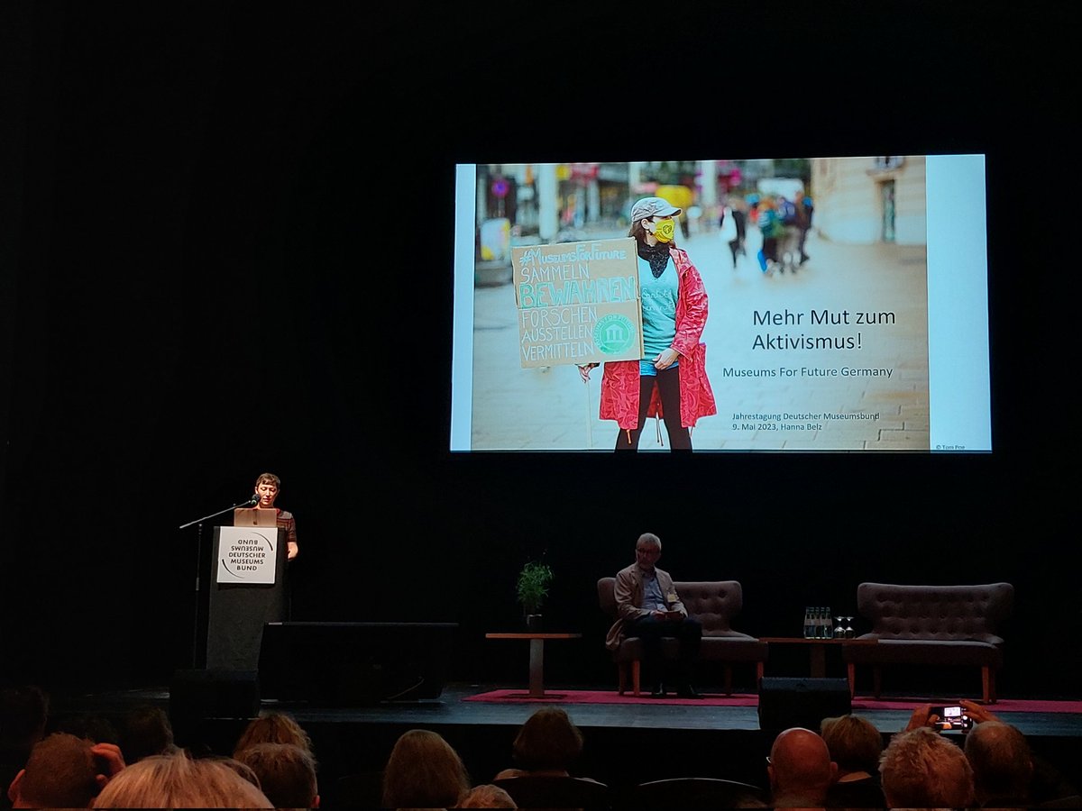 Mehr Mut zum #Aktivismus! Auch im #Museum! sagen @M4Fger
💪💪💪
#dmb23