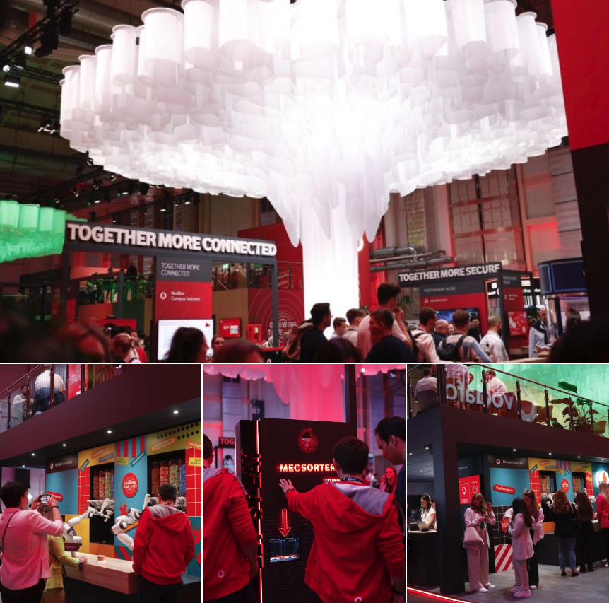 Full House in der <a href="/vodafone_de/">Vodafone Deutschland</a> Messe-Welt auf der #OMR23! 🙌 Hier ist's in der Zwischenzeit richtig rappelvoll geworden. Schön, dass ihr alle da seid! 😍 Für alle, die die Party nicht verpassen wollen 👉 Halle B5 it is! 😉