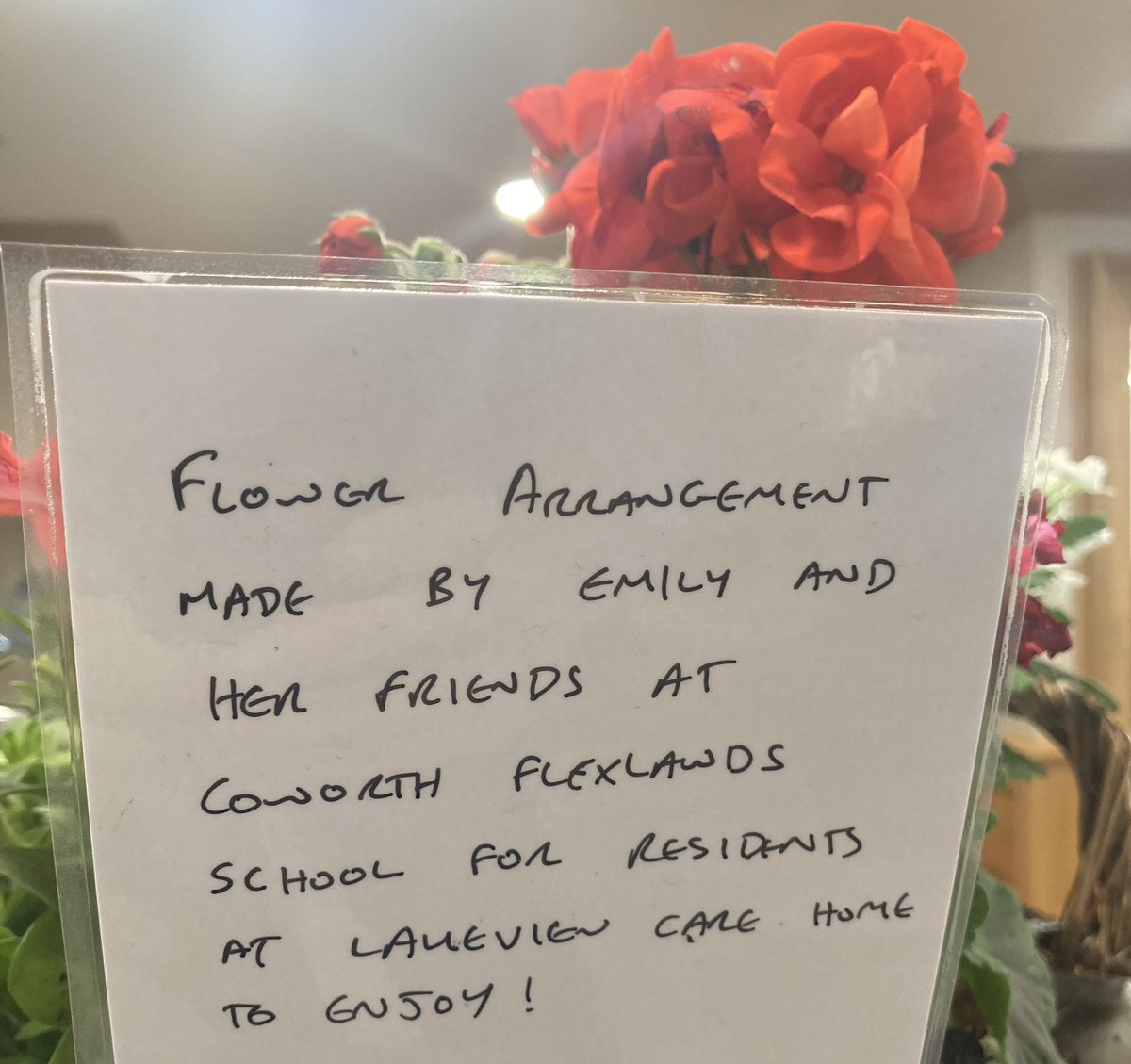 HallmarkSurrey's tweet photo. Thank you to the pupils from Coworth Flexlands School &amp; Nursery for making this beautiful basket for the residents &amp; team to enjoy as part of the Big Help Out project as part of the Coronation celebrations. #bighelpout #coronation #community #lightwater #carehome https://t.co/QLf8rhn80D