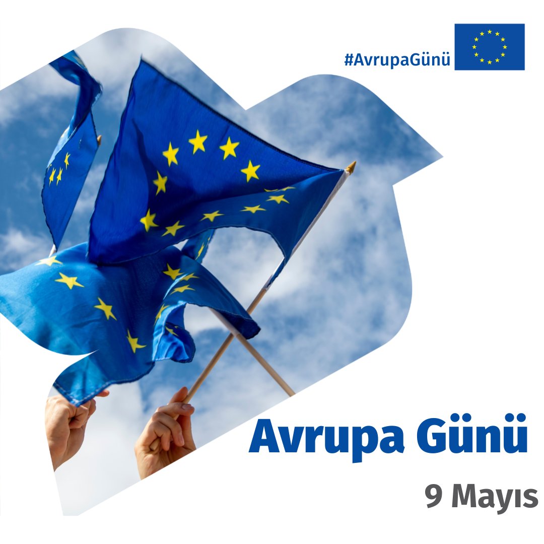 Mutlu yıllar Avrupa!🎉 

#AvrupaGünü'nde birlik olmanın ve işbirliğinin gücünü gösteriyoruz 🤝 

Özellikle zor zamanlarda, çok önemli bir role sahip ve uzun süredir ortağımız olan aday ülke Türkiye🇹🇷 'nin yanında olmanın önemini hatırlayalım.💙💛

#BirlikteGüçlüyüz

🇪🇺🇹🇷