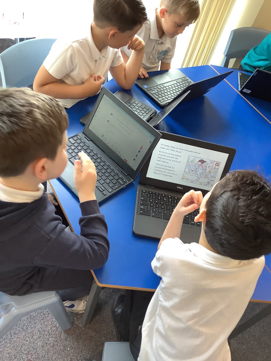 staynorHprimary's tweet photo. Team Ouse have been amazing collaborators this morning! They have used the chromebooks to practice their reading skills. Amazing team work and fantastic reading. @eboractrust @Seesaw #staynorreading #staynorcomputing https://t.co/KJC11nj6XR