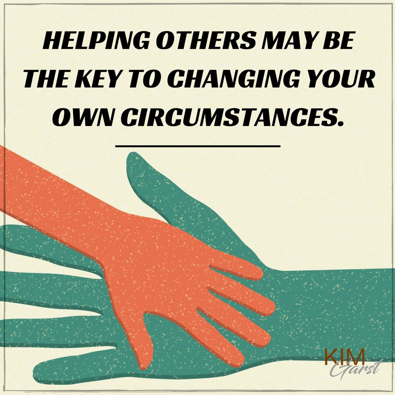 kimgarst's tweet photo. Helping others may be the key to changing your own circumstances! https://t.co/WMrHztJlHB