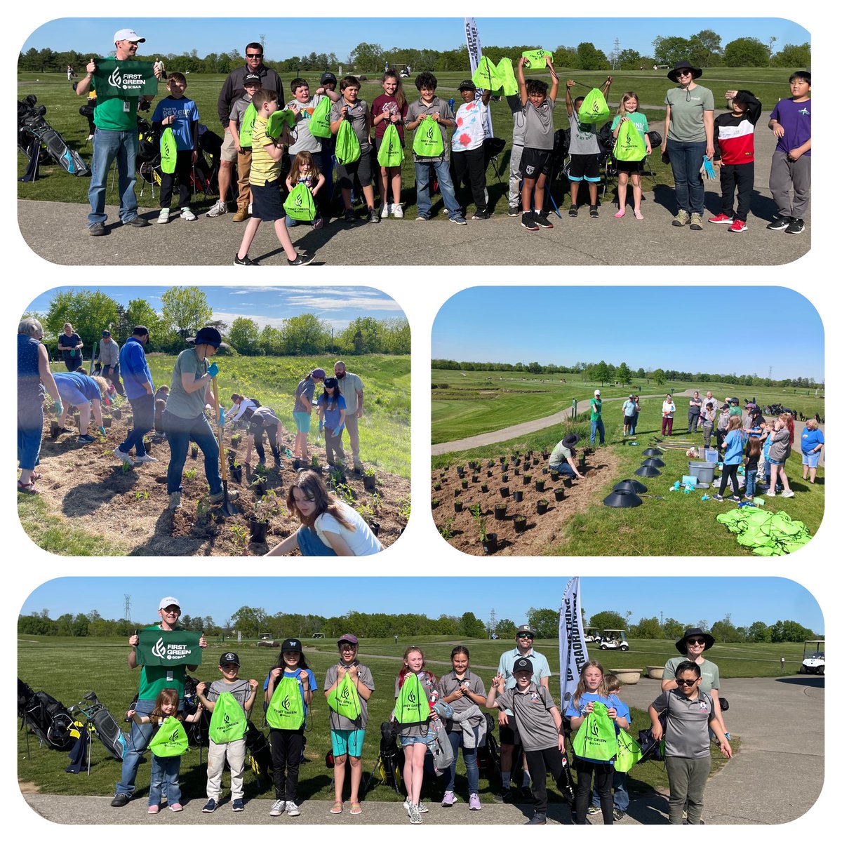 shadrach73's tweet image. What an incredible @TheFirstGreen field trip with @SomethingGolf and @FirstTeeLex. With the help of @LexKyParks @Playgolflex and EARTHeim,  @FCPSKY students planted 100 native plants at Kearney Hills officially finishing their #PBL  shout out @SMcGrath2 @Shane_burks2