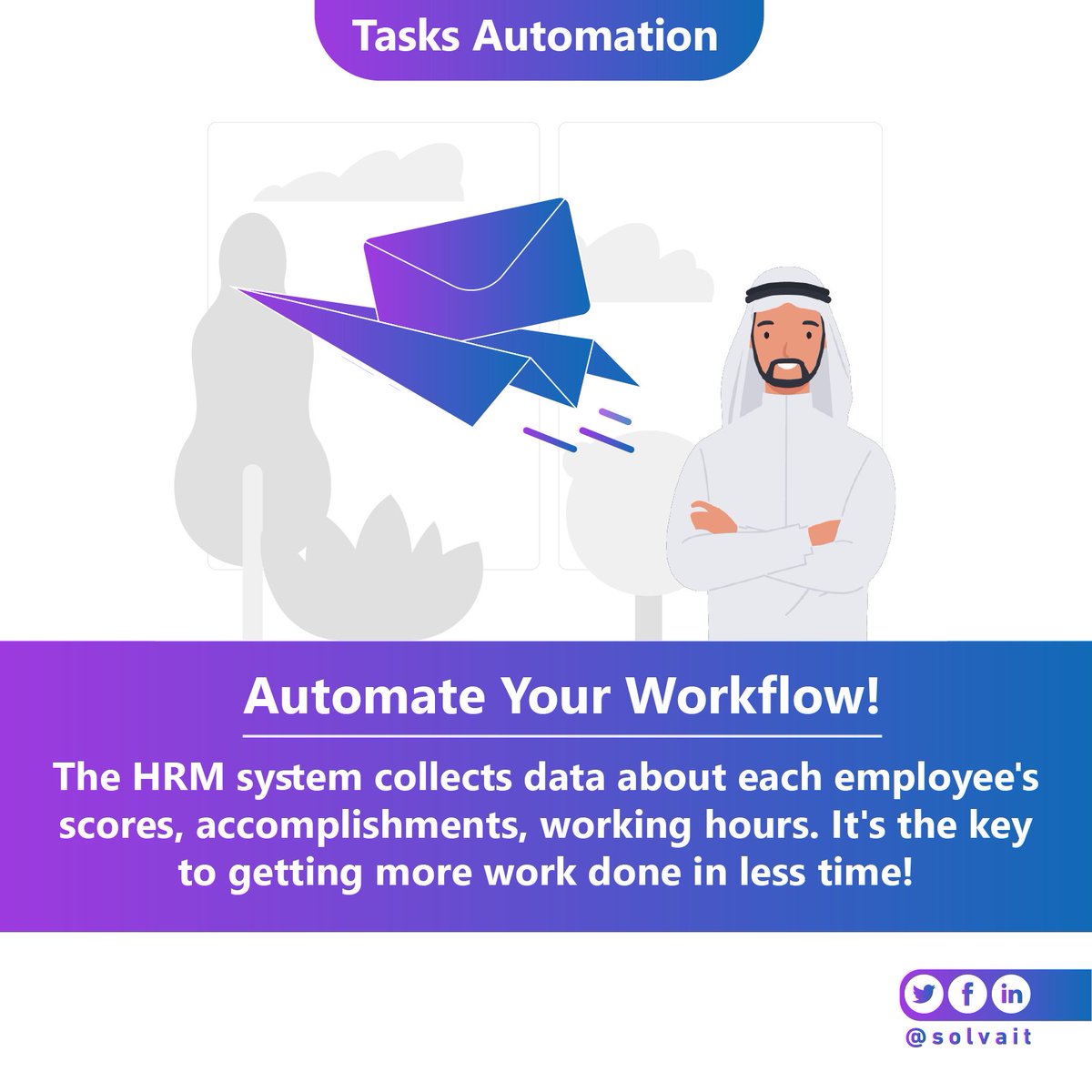 Automate Your Workflow! It's the key to getting more work done in less time!

*For more info, reach us at: info@solvait.com

#hr #hiring #ksa #solvait #saudivision2030 #hcm #microsoft #management #communication #hrmanagement #automationsolution
