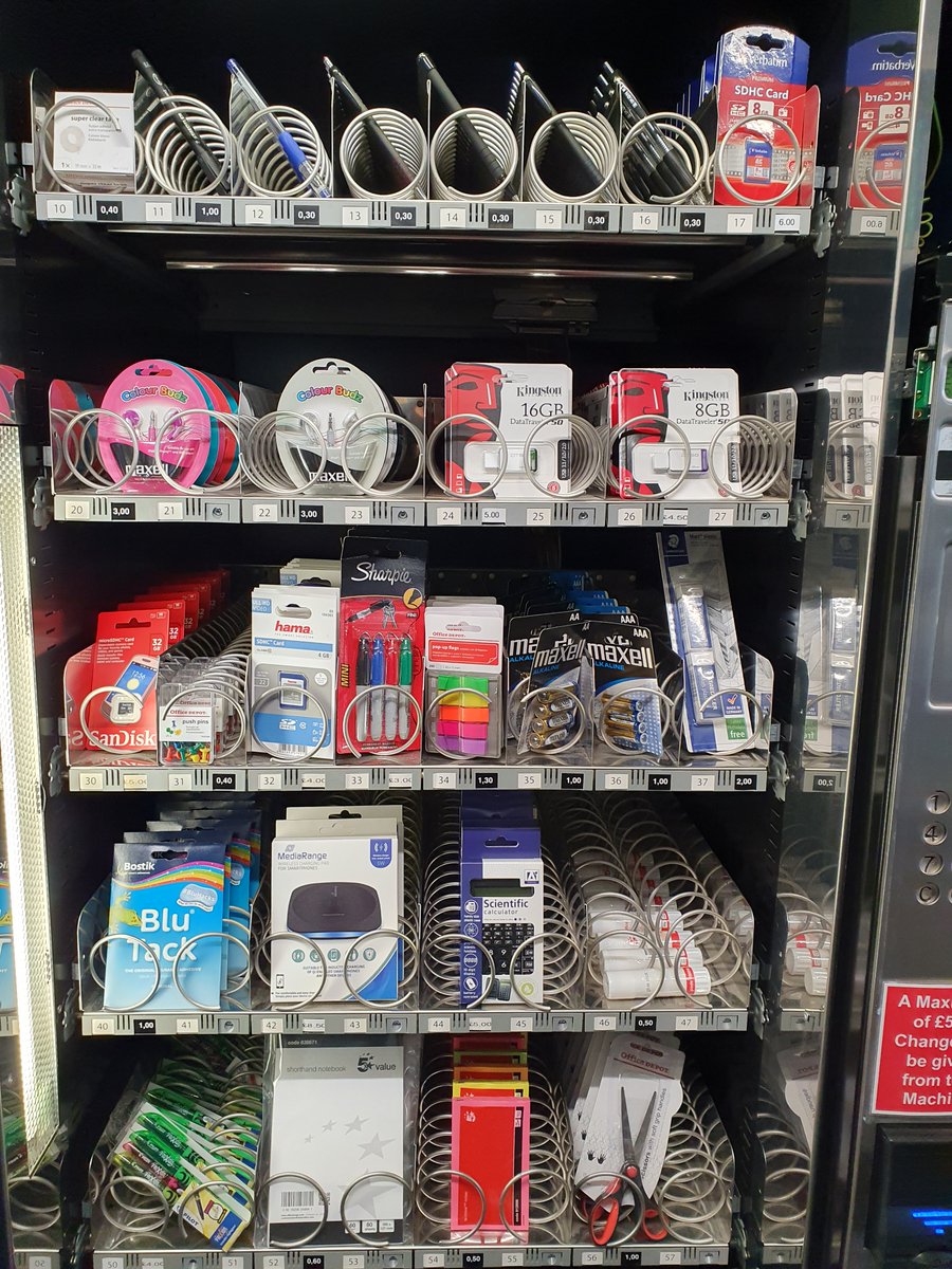 New Stock! Have an exam and forgot your calculator? Does your phone charger cable keep breaking?

Head to the library's 1st floor for new items in our vending machines!!!

#AVR <a href="/RoehamptonUni/">Uni of Roehampton</a> <a href="/RoehamptonSU/">Roehampton SU</a> <a href="/UR_Library/">University of Roehampton Library</a>