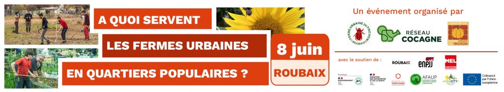 Visite apprenante 8 juin  #Roubaix : À quoi servent les fermes urbaines en quartiers populaires ? Utopies citadines ou leviers d'émancipation... prog et inscription: reseaucocagne.org/ressources/vis…
#agricultureurbaine #ESS #Insertion #QPV