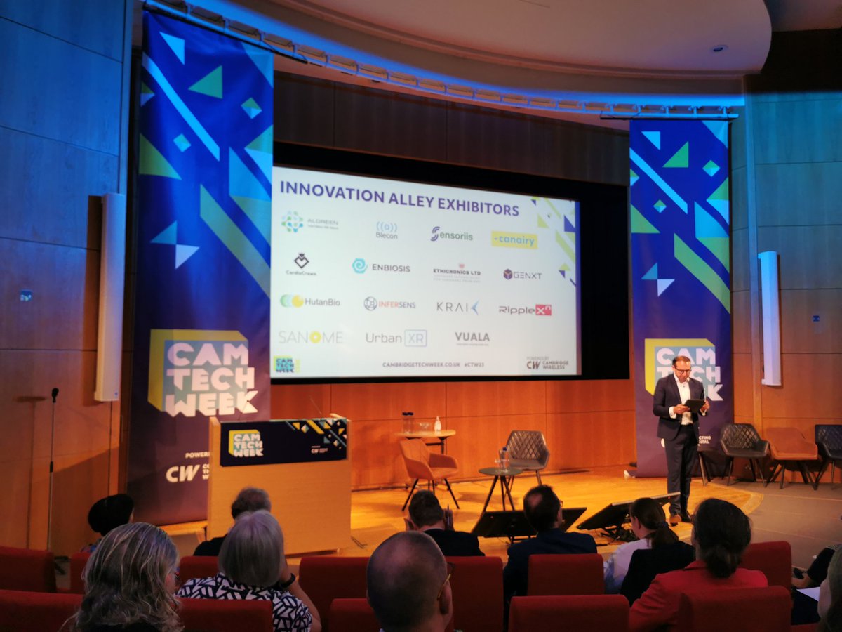 The inaugural Cambridge Tech Week kicked off! Join this celebration and connection of Cambridge tech with the world @CamTechWeek cambridgetechweek.co.uk #ctw23 #tech #innovation #entrepreneurship #ecosystem #startups #scaleups #deeptech #ai #quantum #biotech #ukinnovation