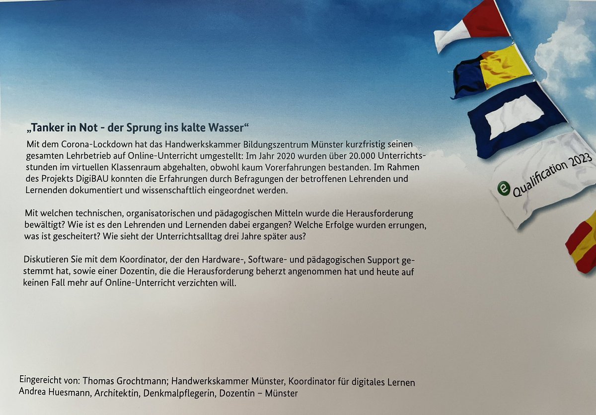 AnnettZobel's tweet photo. Gleich wird es interaktiv auf der #eQualification #OERde #OER
4/6 https://t.co/siXsCv6geK