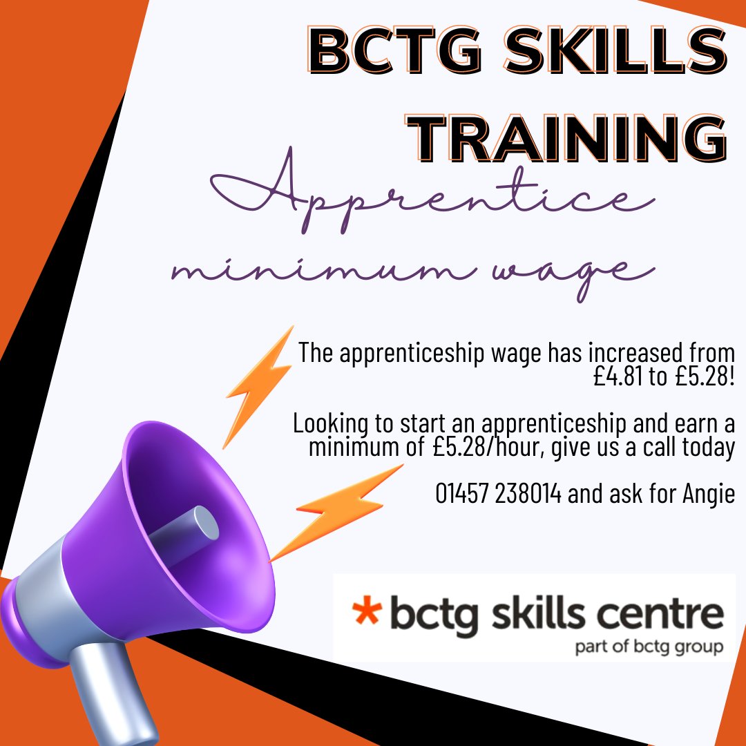 GREAT NEWS FOR ANYONE LOOKING TO DO AN APPRENTICESHIP :) 

NATIONAL MINIMUM WAGE HAS GONE UP AGAIN!!! 

#Apprenticeship #minimumwage #construction #bctgskills #trade #job #career