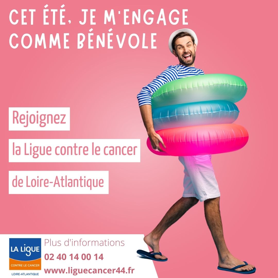 Ligue Cancer 44 (@ligue_cancer44) on Twitter photo La Ligue contre le cancer de Loire-Atlantique recrute des #bénévoles pour mener des actions cet #été 2023 . Et si c'était vous ?
Prenez contact avec notre coordinatrice des bénévoles, Florence : 02 40 14 00 14 // servicebenevolat.cd44@ligue-cancer.net La Ligue contre le cancer de Loire-Atlantique recrute des #bénévoles pour mener des actions cet #été 2023 . Et si c'était vous ?
Prenez contact avec notre coordinatrice des bénévoles, Florence : 02 40 14 00 14 // servicebenevolat.cd44@ligue-cancer.net