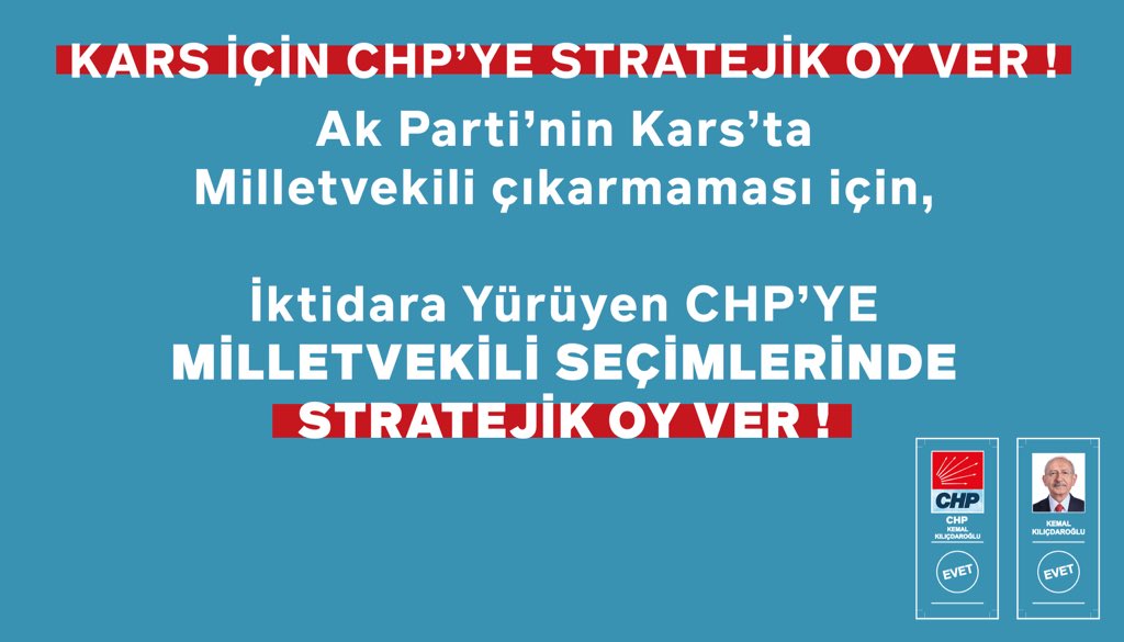 inanakgunalp's tweet photo. Kars için stratejik oy ver! https://t.co/Zckjk22z14