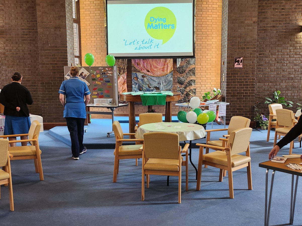 EducationDivB's tweet photo. Dying matters week. Dying matter cafe In the Chapel at UHS. Drop by for a chat and refreshments.  Sophie Turner @laszlop74 @maryelizajames @PaulR_ED @NikkiJs74 @turns1234 @bunday_callum @CorinneHadley1 @Ns_ige @jopoUHS https://t.co/TSXBG9LyOv