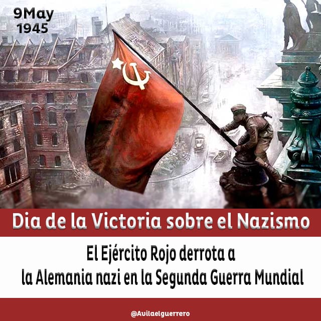 Fue Rusia y su Pueblo hecho Ejército Rojo, los que derrotaron al Nazismo  de Hitler. Esta Victoria, por años se la han querido arrebatar, pero aquí estaremos para recordarla en su justa dimensión. ¡Viva Rusia.! <a href="/PartidoPSUV/">PSUV</a>
