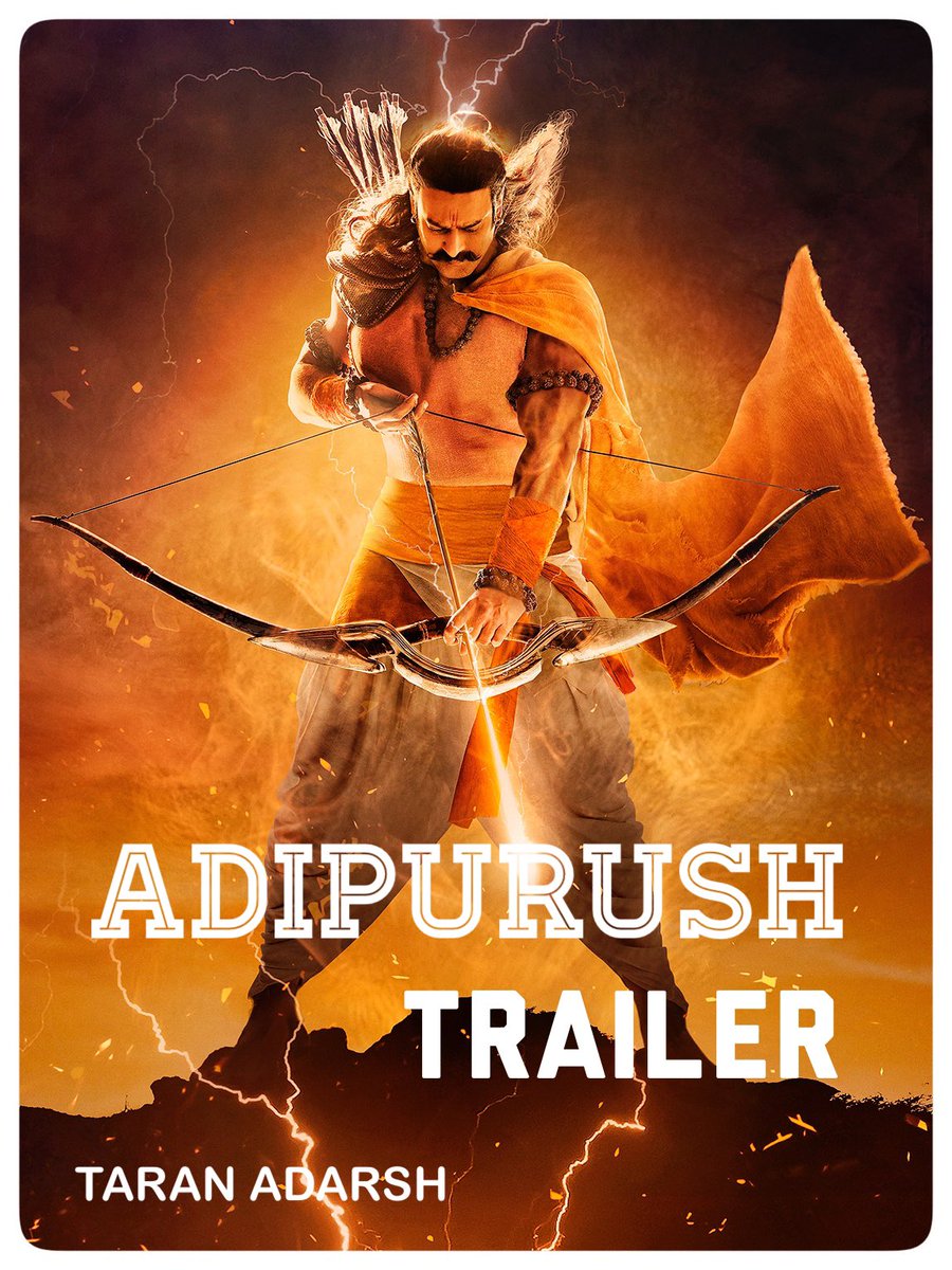 #AdipurushTrailer… Share *YOUR* feedback.
#Adipurush #Prabhas #KritiSanon #SaifAliKhan #OmRaut #BhushanKumar #3D