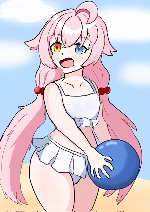 #ブルアカ #ブルアカイラスト部  小鳥遊ホシノ 水着復刻はよ