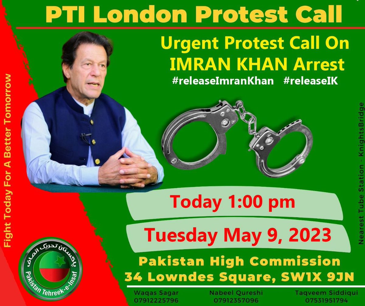 PTI London Official tweet media