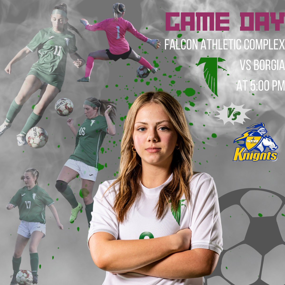 BlairOaksSoccer's tweet photo. 💚⚽️🤍Game Day🤍⚽️💚

Last home game! Wear your green! 

📍 Falcon Atheltic Complex  
⏰ 5:00PM 
➡️Lady Knights  

#BlairOaksSoccer #SoccerSquad1 #WeAreBlairOaks #MOSoccer @actionjaxon05 @ClayCrouch3 @WeAreBlairOaks @BlairOaksHSPrin https://t.co/7aiqRwCqn0