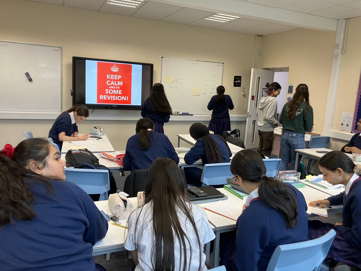 NWC_Maths's tweet photo. Y9 students @NorthwoodGDST have been revising for their end-of-year exams in mathematics with our amazing @NWCHeadStudents and further mathematicians. Keep up the good work, girls! https://t.co/pSnFNr16YD