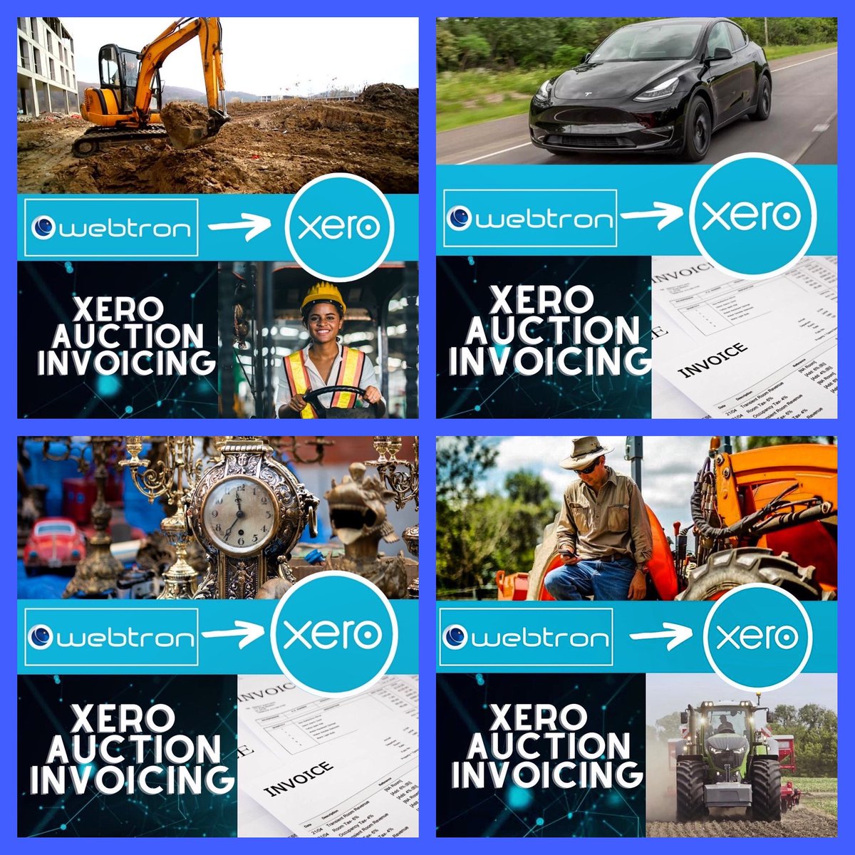 AuctionLabel's tweet photo. Xero auction invoicing is now possible by seamlessly sending auction sales data from Webtron to Xero. Learn More ➡️ https://t.co/rANYu83CiA
#xero #auctionsoftware #auctioneer #auctionadmin #auctionnews #auctioneering #whitelabelauctions #xeroauction #auctionmanagement https://t.co/xT0jb03oVZ