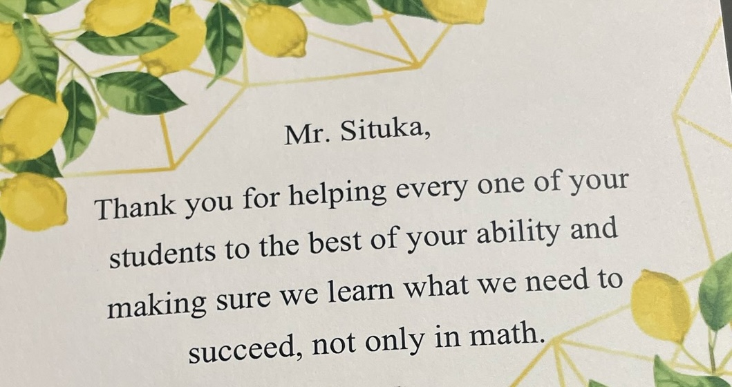 Our school year has been easy, peasy, lemon squeezy thanks to our amazing teachers. Thank you for all you do every day for our students and school community!