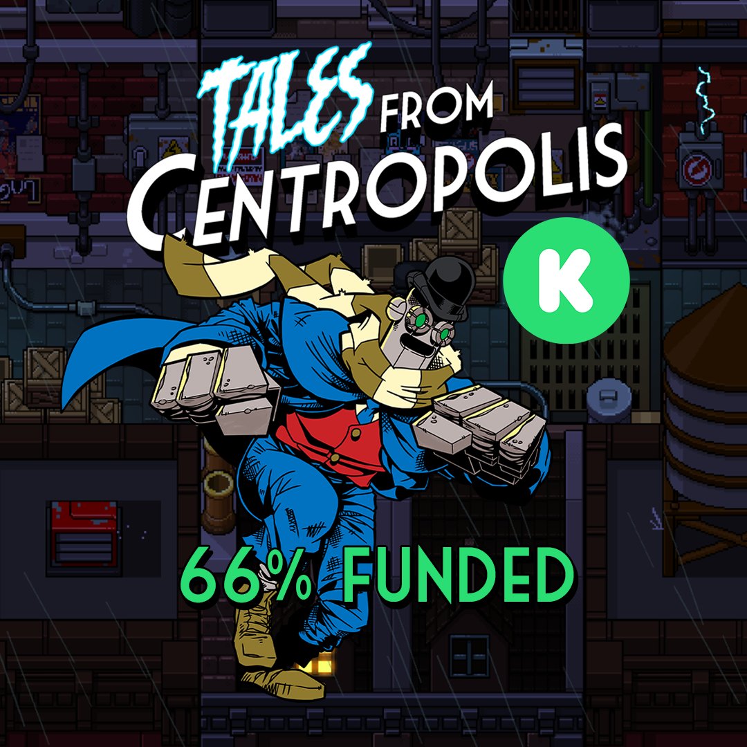pixelate_game's tweet image. 1/3 Help us bring Tales from Centropolis to life! We are currently 66% funded with only 2 days left to reach our goal. #steam #kickstarter #nintendoswitch

RTs are appreciated! Help us carry Tales from Centropolis across the finish line! 🤖🎮 
Link below!⬇️