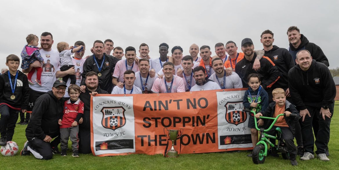 Congratulation to <a href="/TownfcCq/">Connah’s Quay Town Football Club</a> on their cup win, this weekend. Great pic of them with the banner and T's we did for them last week.