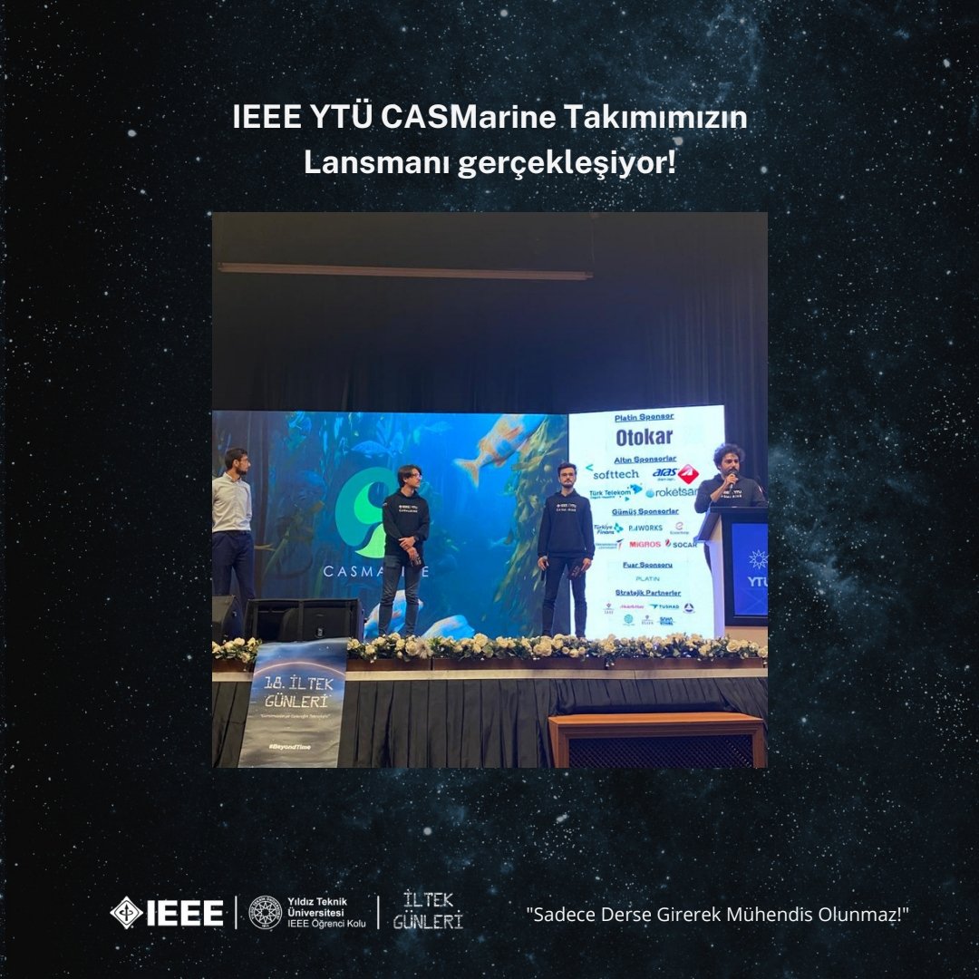 iltekgunleri's tweet photo. IEEE YTÜ CASMarine Takımımızın Lansmanı gerçekleşiyor! 
@ieeeytucas
@ieeeytu @proftameryilmaz @YildizEdu  
 Kayıt için:https://t.co/jzkpz1mhfC
#Beyondetime https://t.co/cVVuHPTWuJ