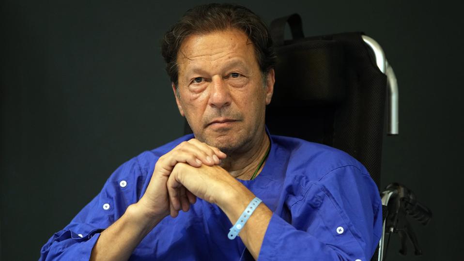 Forbes's tweet photo. Khan was arrested by paramilitary forces as he appeared in court in Islamabad to face charges in a corruption case. 

https://t.co/owK84O2Iql https://t.co/qoVCCmGM5d
