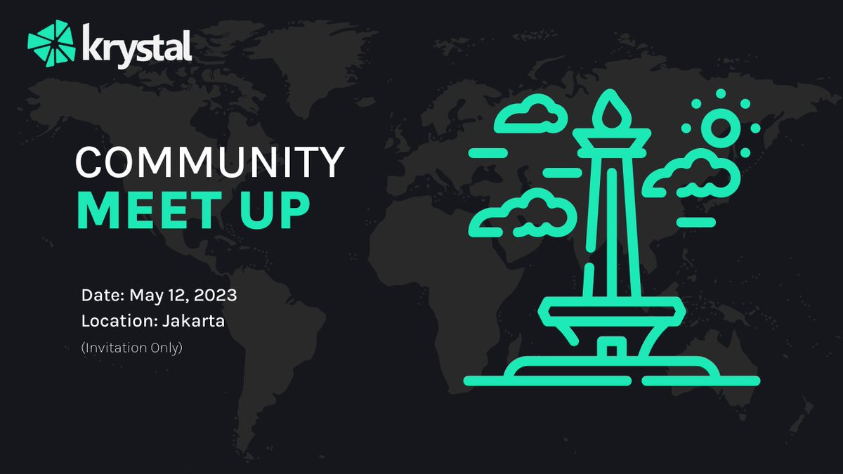 KrystalDeFi's tweet photo. We are excited to host our first-ever meetup in Jakarta on May 12th 👐

Get ready for a night of fruitful discussion, delicious food, and networking with 30+ crypto communities in Indonesia as we build the simplest web3 wallet for every Indonesian 🚀

See you there!
#KrystalMeetup #KrystalWallet #SimplestWallet #Jakarta #Indonesia

P.s. While this event is invite-only, rest assured that we’ll be hosting more meetups in the near future to welcome every web3 enthusiast to join us!