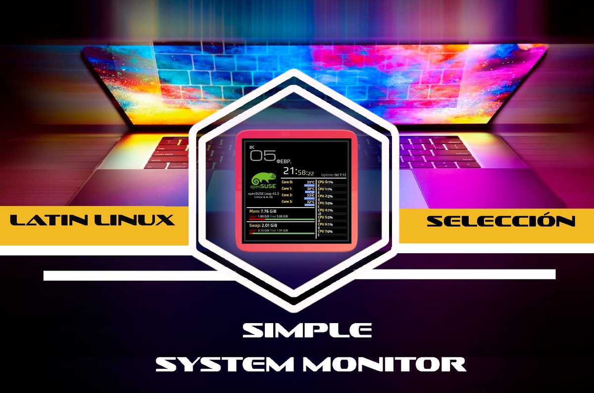 latinlinux's tweet photo. ❇️ Simple System Monitor      
En esta ocasión os hablaré de un eficiente y bello Plasmoide para los escritorios KDE , con el cual podéis mantener controlados en todo momento diferentes aspectos  de vuestro PC                                               https://t.co/ZBxUYYt1kD https://t.co/hEOCdVpV1G