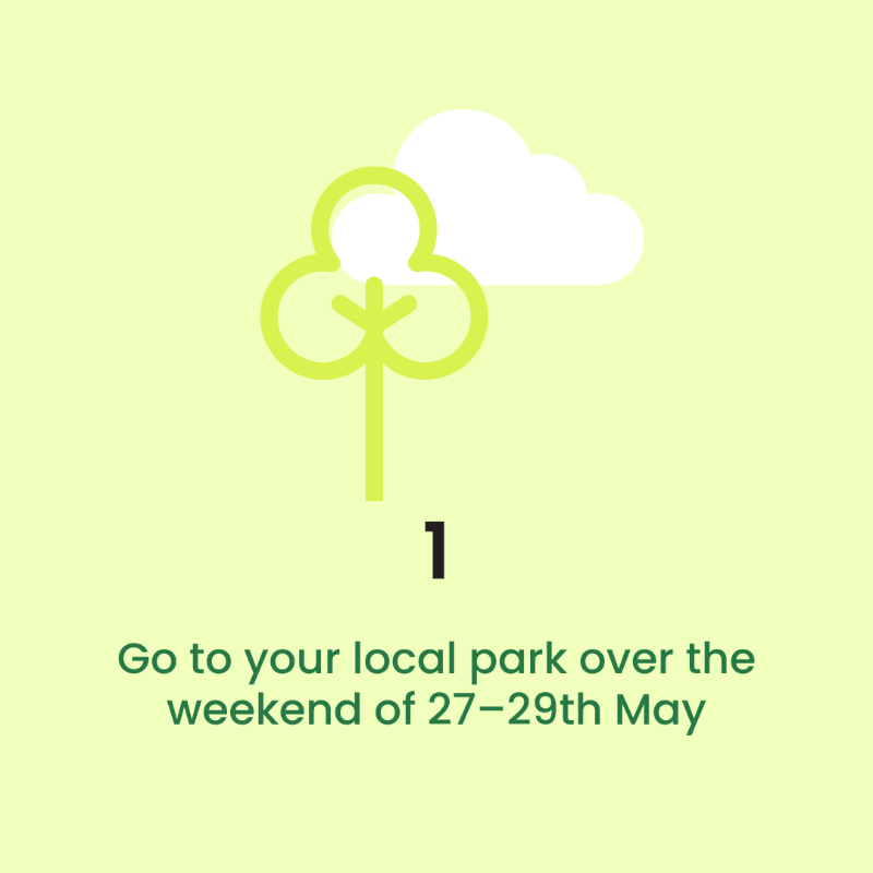 ParksforLondon's tweet photo. Lend your help to @MakeSpaceforGi1, with just a few minutes of your time when you visit your local park during the May Bank Holiday Weekend (27–29 May)! 🙌 Swipe to find out how. #Parkwatch 1/🧵