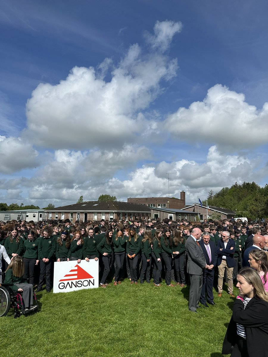 OCCNobber's tweet photo. The sod is officially turned! Today we mark the beginning of our new school being built. Builders will be on site from Monday with a time plan of 18 months until we have our new build! Thank you to all who came in today. This is a historic day for O’Carolan College 🥳 https://t.co/RN46YRi5Fv