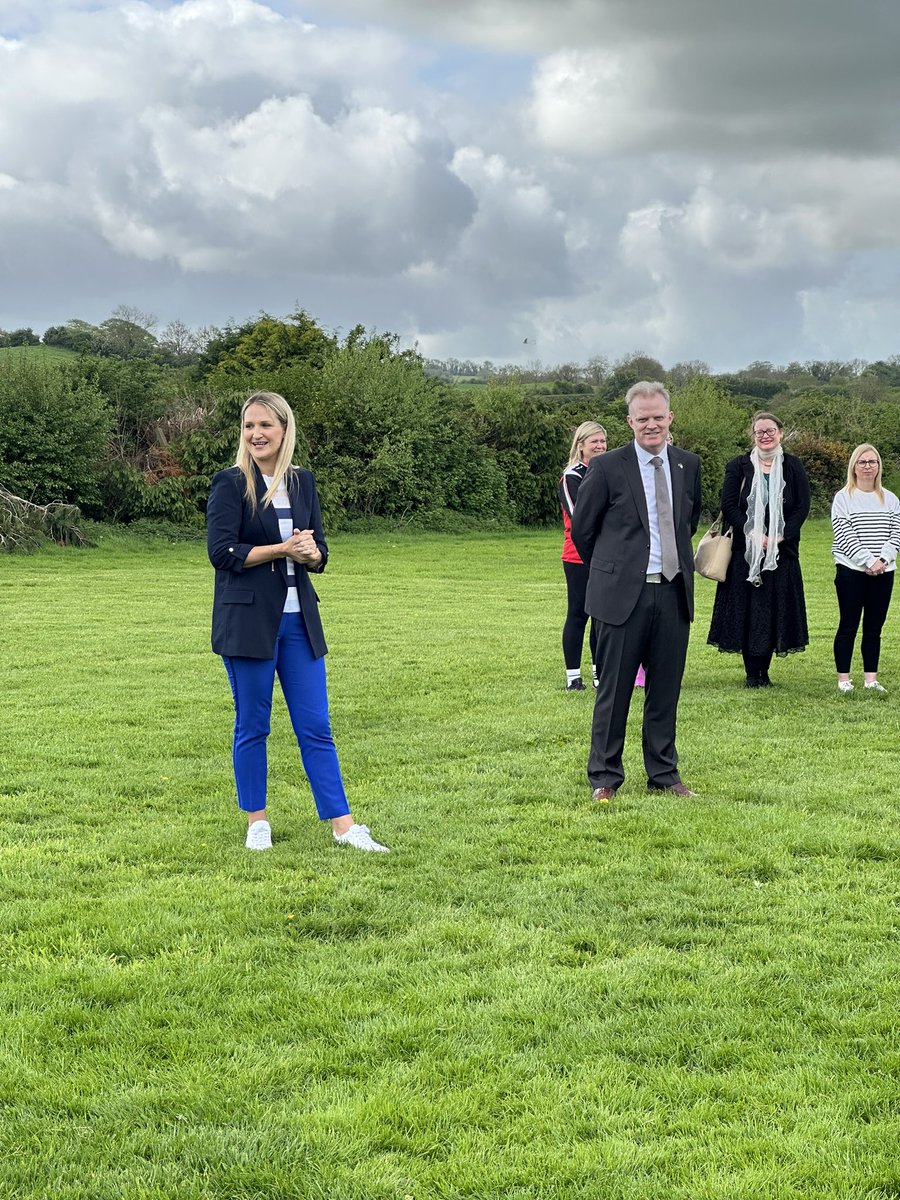 OCCNobber's tweet photo. The sod is officially turned! Today we mark the beginning of our new school being built. Builders will be on site from Monday with a time plan of 18 months until we have our new build! Thank you to all who came in today. This is a historic day for O’Carolan College 🥳 https://t.co/RN46YRi5Fv